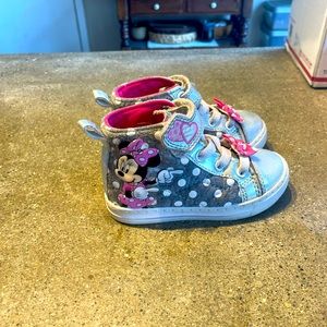 Minnie Mouse light up polka dot high tops